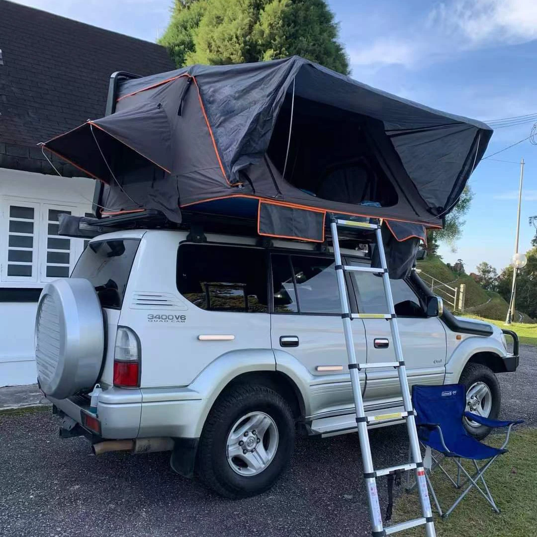 New 2024 4X4 Camper Trailer 2-3 Person Abs Hard Shell Rooftop Roof Top Tent folding car roof tent