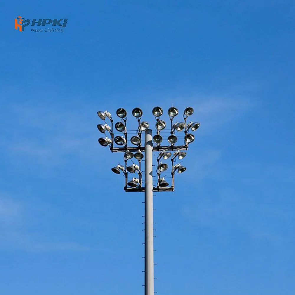 Best Seller Galvanized 15-50m High Mast LED Lighting for Road Stadium Outdoor Aluminum & Steel Body IP66 & IP65