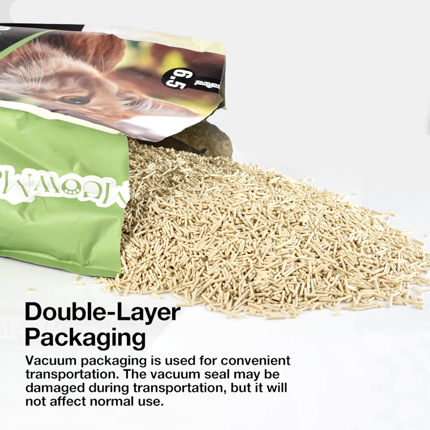 Customized price strip shape 2mm 3mm 18L original scent Food Grade Natural plant super odor control tofu cat litter