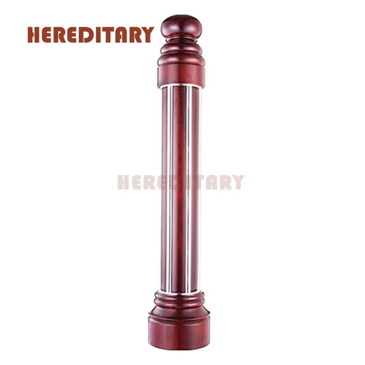 Современный Столб Из Нержавеющей Стали и Дерева, антикварный столб для жилой лестницы