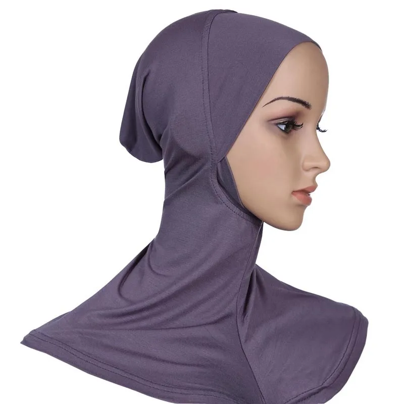 hot sale ninja with chin modal inner cap hijab for Muslim women chin cover wholesale