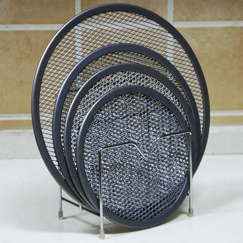 316 Stainless Steel 12 Inch Pizza Pan Round Metal Baking Tray