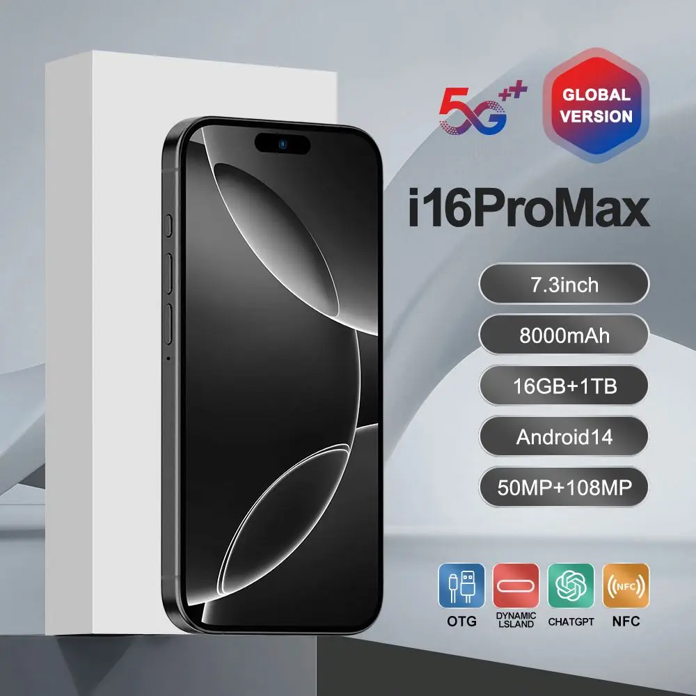 2024 смартфон i16 Pro Max 5 г быстрая зарядка