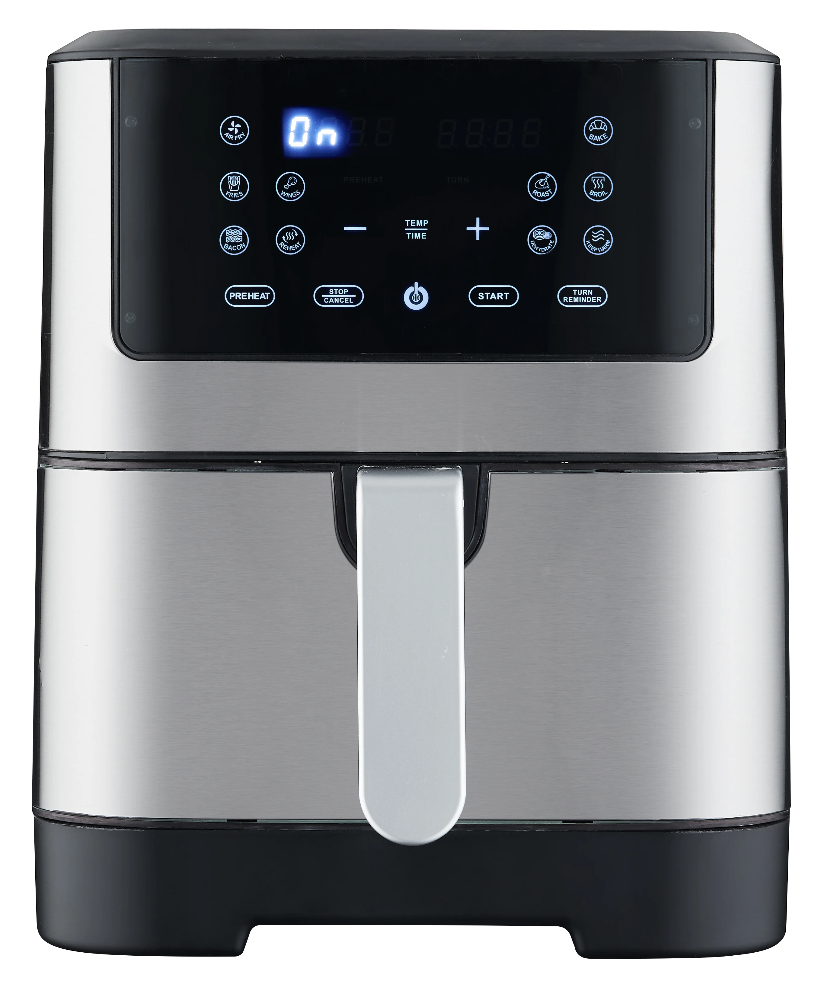 8L electric air fryer with Removable frying pan with OEM color and logo for USA and EU marekt