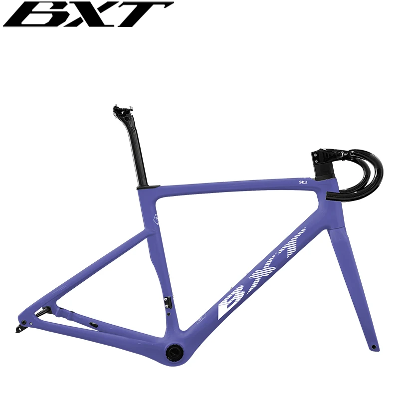 700C Carbon Road Bike Frame Thru Axle 12*142Mm Racing Bicycle Frames T47 Carbon Disc Brake Internal Frameset