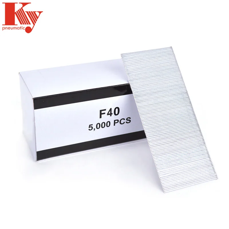 18 Gauge Galvanized Stainless Steel Pneumatic F Brad Nails F25 F30 F35 F40 F45 F50 For Sofa Cloth Leather Furniture