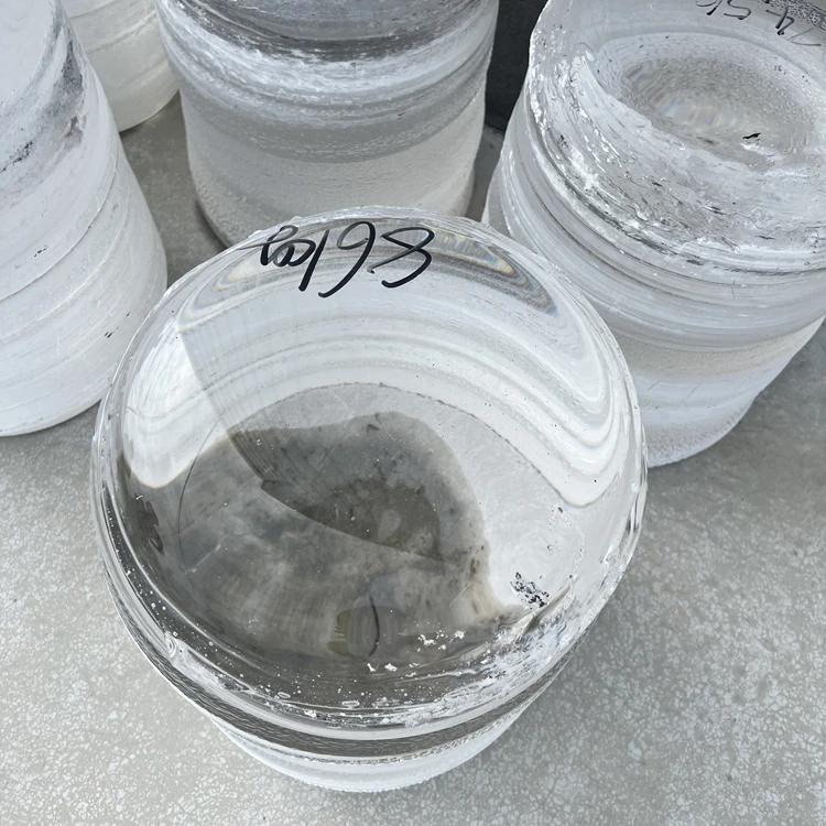 High quality Clear quartz glass ingot with large diameter