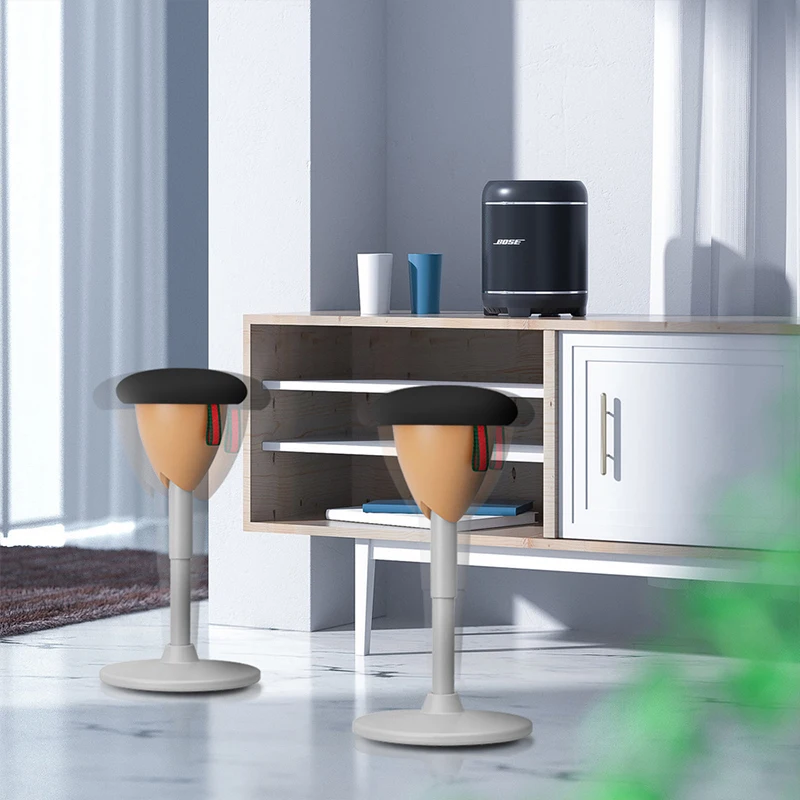 Revolving bounce chair adjustable swivel lift chair work study standing desk rolling high balance stool office bar stool wobble