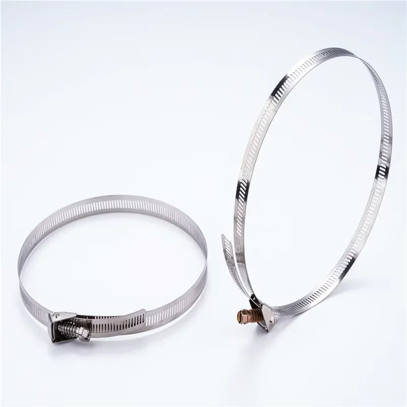 China wholesale High quality  American type stainless steel  Worm Gear 201 304  hose clamp pipe clamp