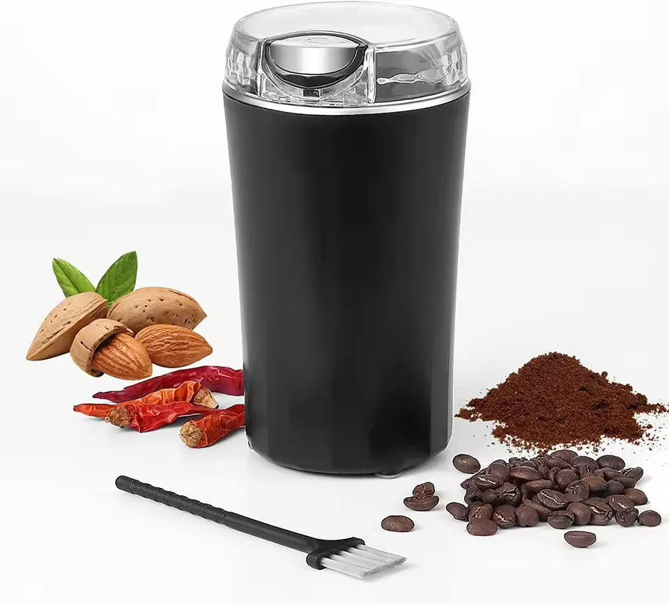 High Quality Stainless Steel 220v 300w blue protables small mini electric Quinoa Wheat Rice Millet Soya Grinder