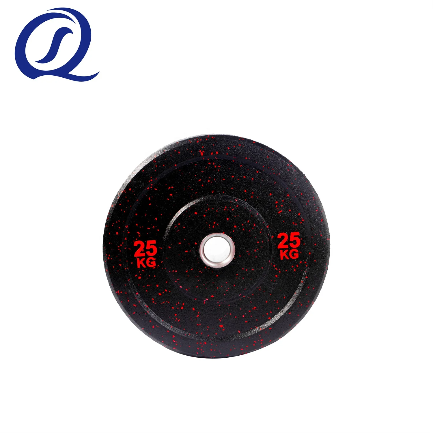 Top Quality Durable Cross Fitness Equipment Hi-Temp Rubber Bumper Weight Barbell Plates With Color