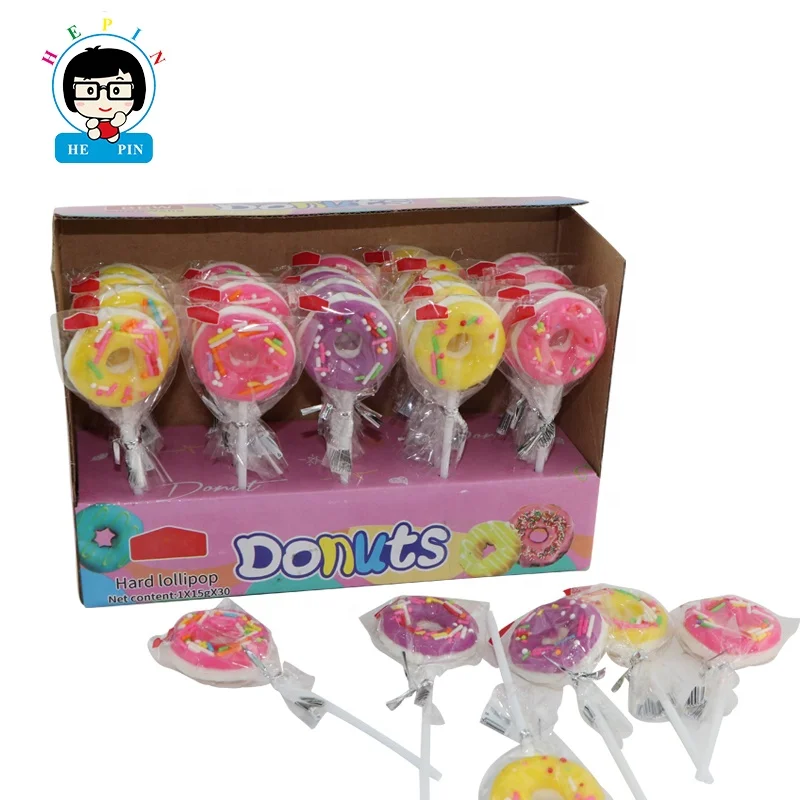 Colorful Donut Lollipops Candy Hard Candy