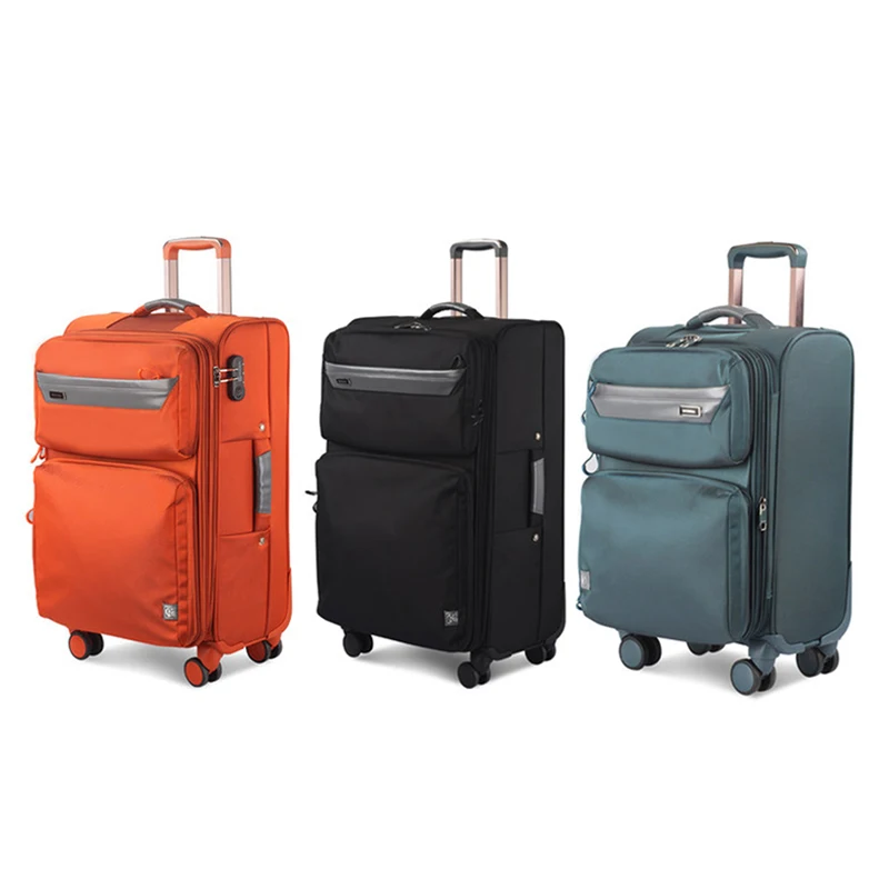 Travelling Bags Trolley Case Suitcase Luggage Large Capacity Zipper combination lock soft Suitcase for Travel Luggage