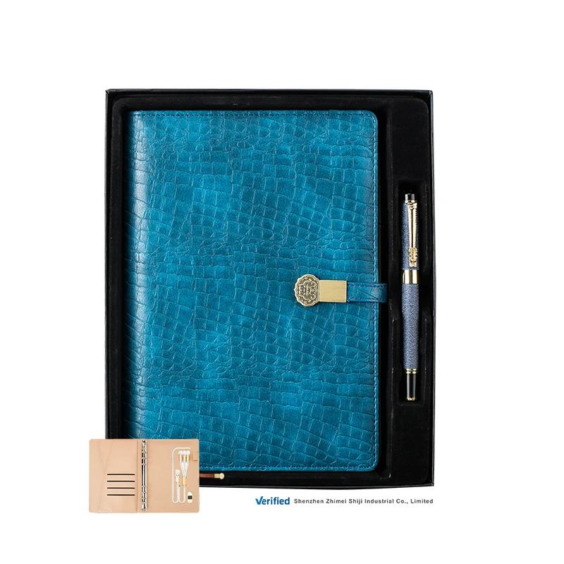 2024 Latest Customized A5 Notebook High Quality Best Selling Binding Journal with 8000mAh Cell Phone Powerbanks
