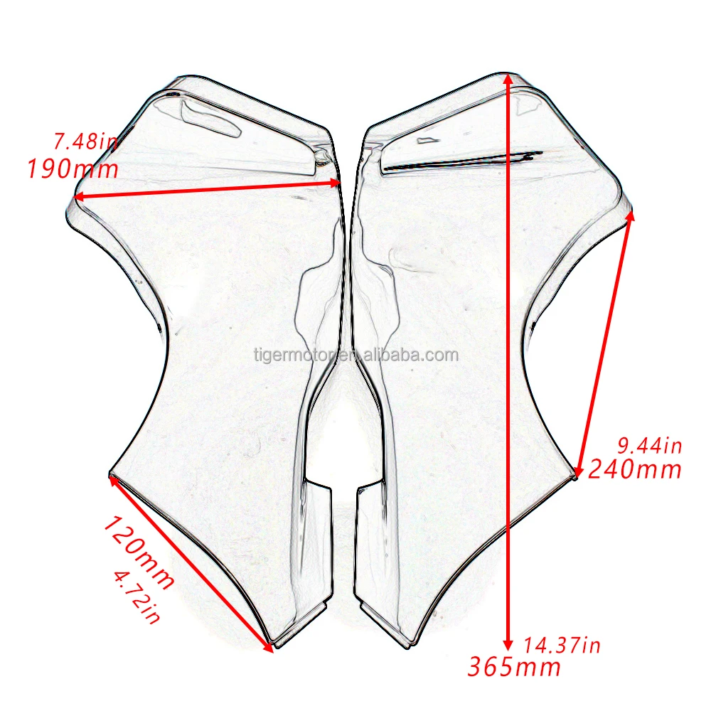 Боковая обтекатель для воздуховода из углеродного волокна подходит KAWASAKI Ninja ZX6R ZX636 2005-2006 C