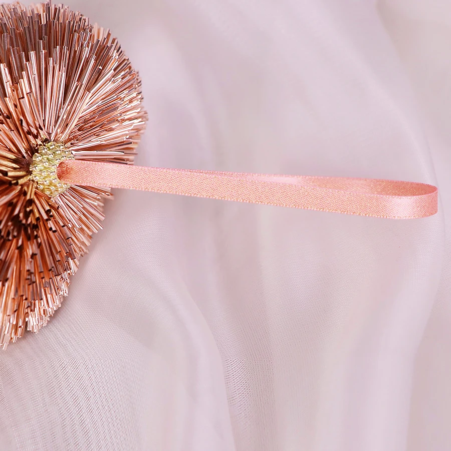 Environmentally friendly heart-shaped Christmas tree pendant made of PET material for Christmas decoration