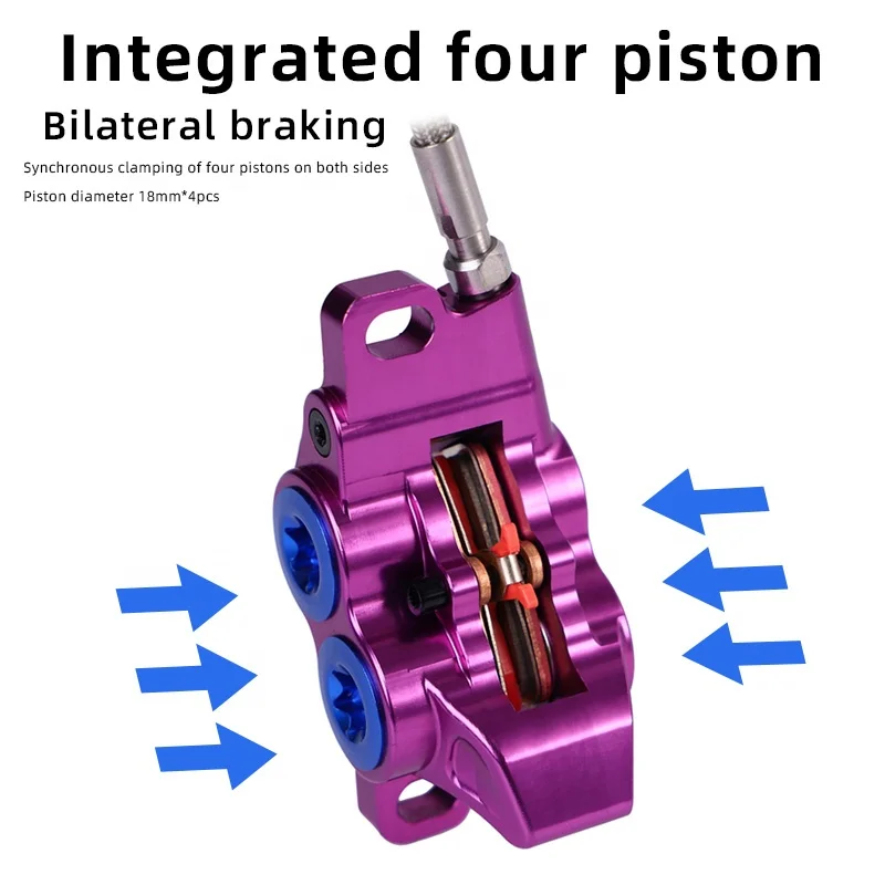 MASHEKA Factory Manufacturing HB427-4M High Speed 120km/h Electric Bicycle Scooter Hydraulic Disc Brake MTB Big 4 Pistons Hy