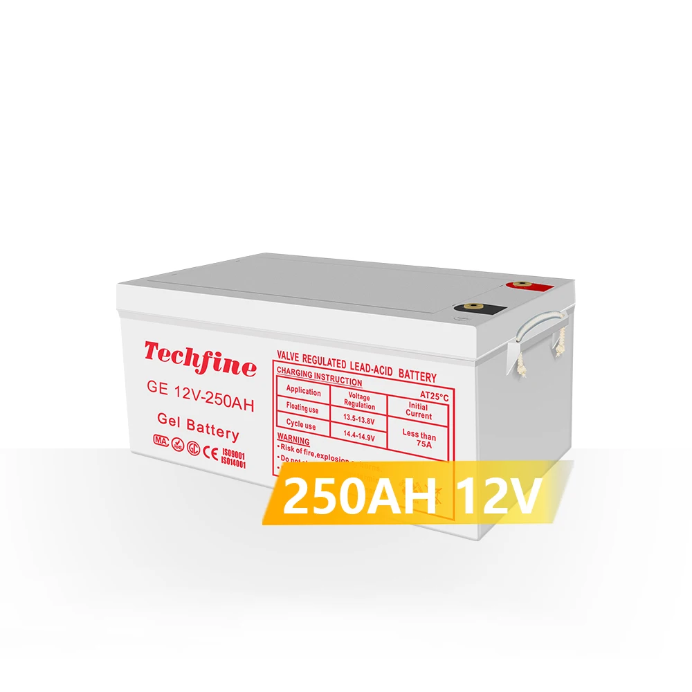Высокоскоростная аккумуляторная гелевая батарея 12 в 250 Ач для солнечной батареи
