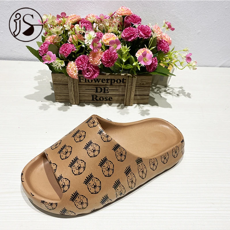 Custom EVA slippers simple prints colorful lion king couple outdoor yeezy slides men casual slippers