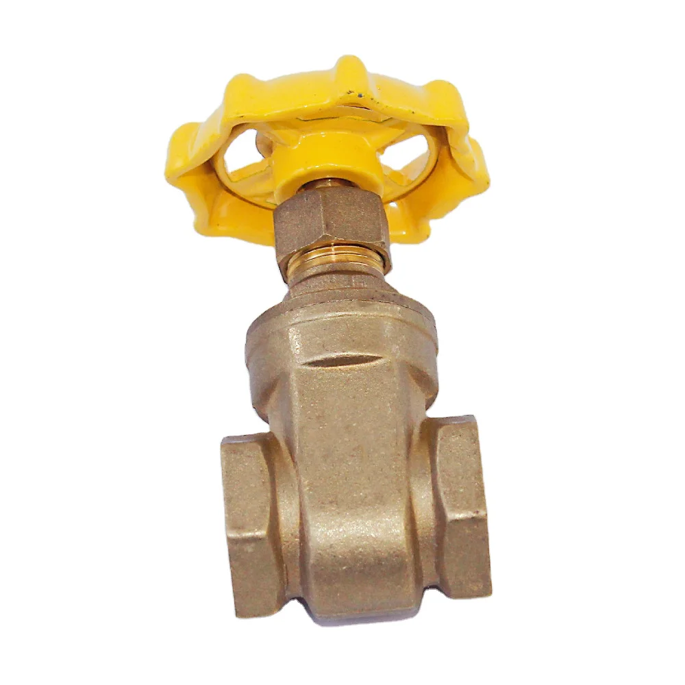 JIDA High Quality Brass 1/2 Inch Gate Valve Plumbing Copper 200 WOG Gate Valve Price