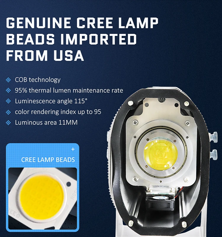 
HD waterproof outdoor advertising rotating led logo gobo projector 40w 60w customize projector gobo CE KC certificate Factory 