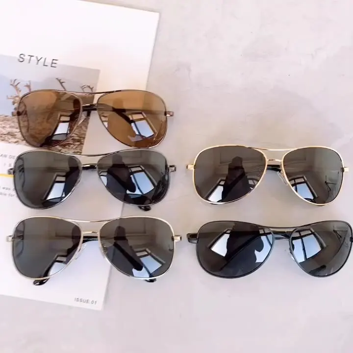 2022 Trendy Luxury Famous Hot Selling Designer Polarized Sunglasses Women Eyewear Pilot Avlator  Sunglasses Men