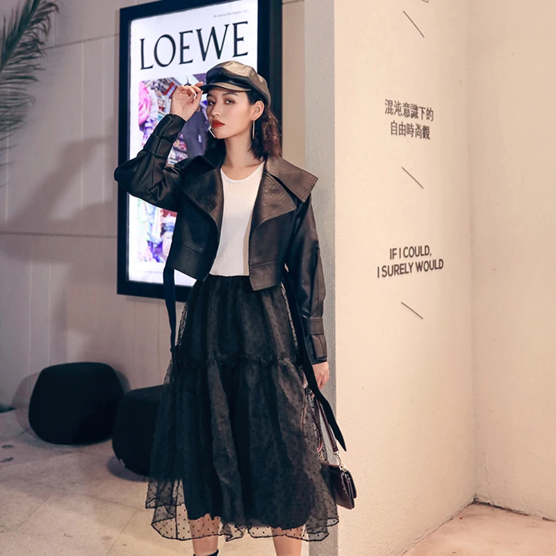 Женское однотонное пальто ONEINALL, с отложным воротником и длинным рукавом, на шнуровке, с бантом, уличная одежда, 2021