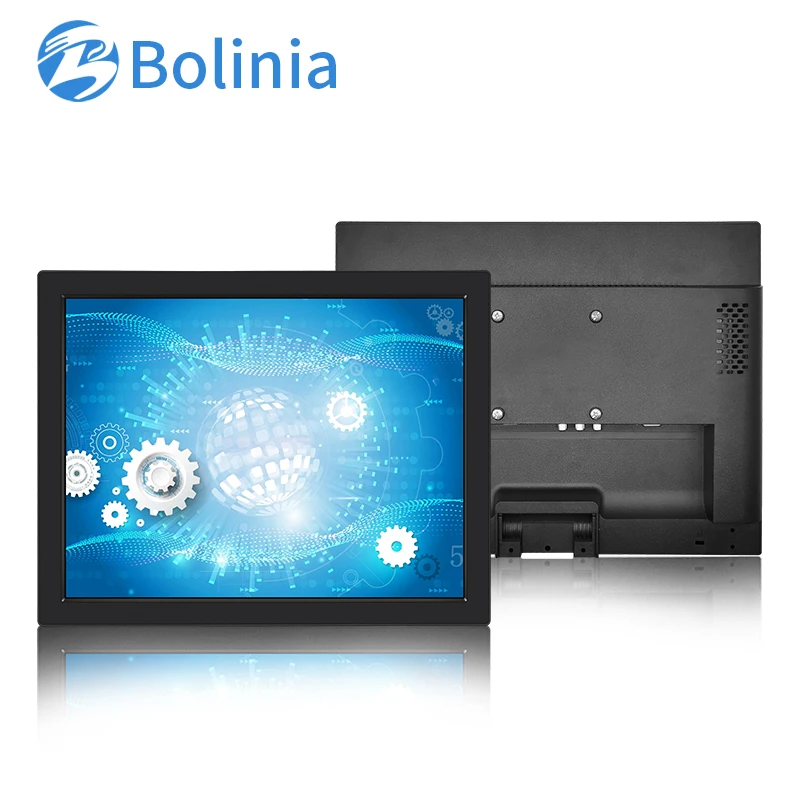 15 inch 1024*768 HD-MI VGA AV BNC USB  Non Touch Square screen Plastic Case TFT VESA Wall mounted industrial monitor