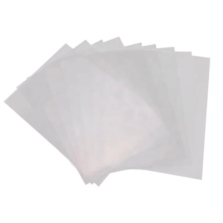 A3 Size Glossy DTF Heat Transfer PET Film Sheet For DTF Digital Printing Paper Sheets DIY Direct on T-Shirts