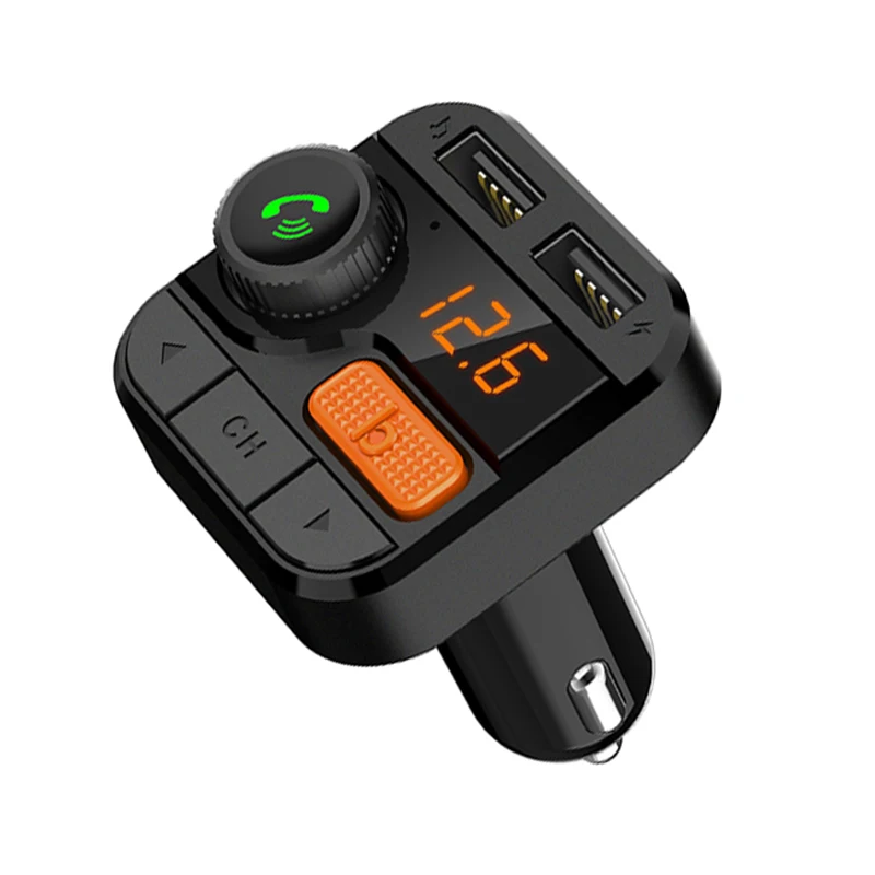 Classic style fm transmitters dual SUB charging at the same time QC3.0 quick charge car charger car mp3 player car kit