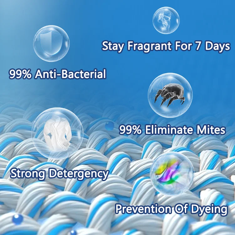 Wholesale Washing Pods Capsule Manufacturer Custom Scent Remove Stain Anti Mite 3 4 5 6 7 in 1 Detergent Pods