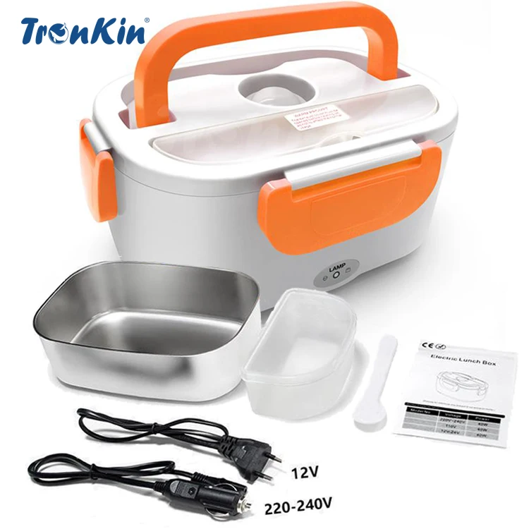 Home Car Bento Stainless Steel Portable Electric Heater Lunch Box Electric Steamer Lunch Box