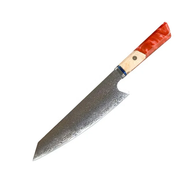 Professional stainless steel vg10 damascus chef knife  kitchen knives damascus steel knife