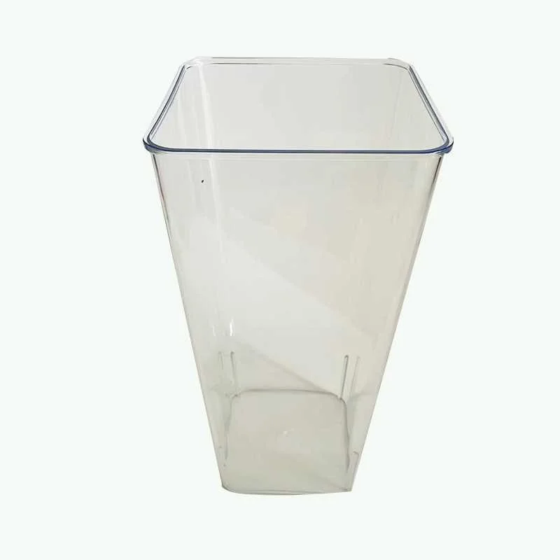 Florist Flower arrangement Material Transparent acrylic flower bucket Square flower decoration vase Drop resistant