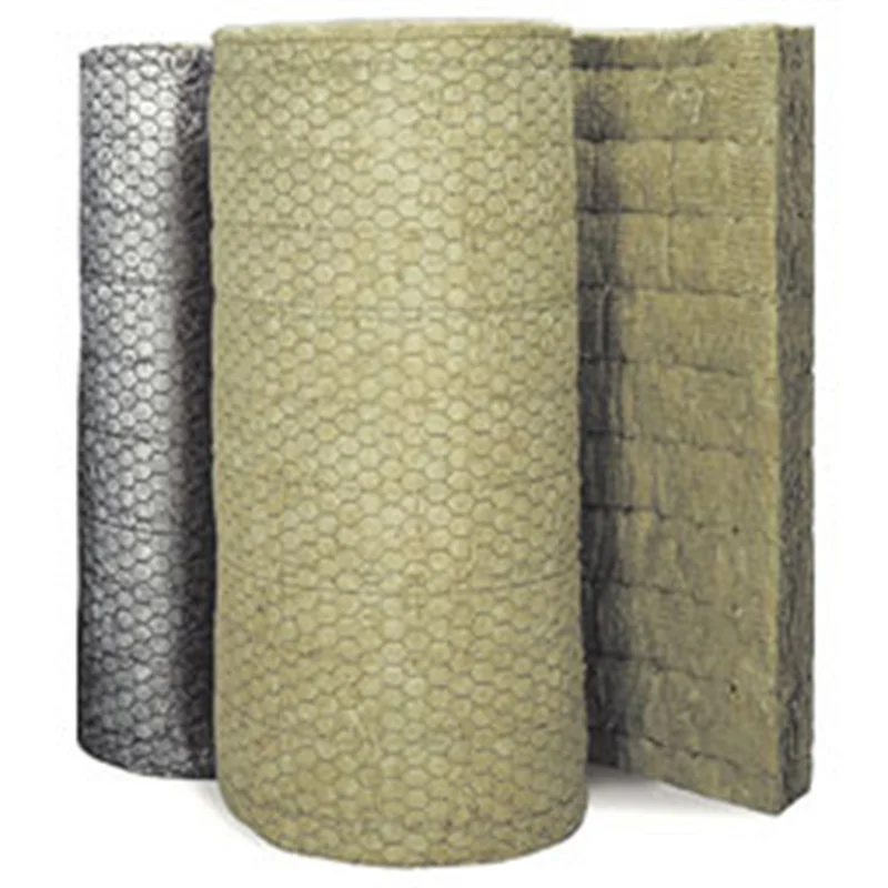 Construction Fireproof Building Materials Heat Insulation Rock Wool Mattress With GI Wire Mesh Basalt Mineral Blanket