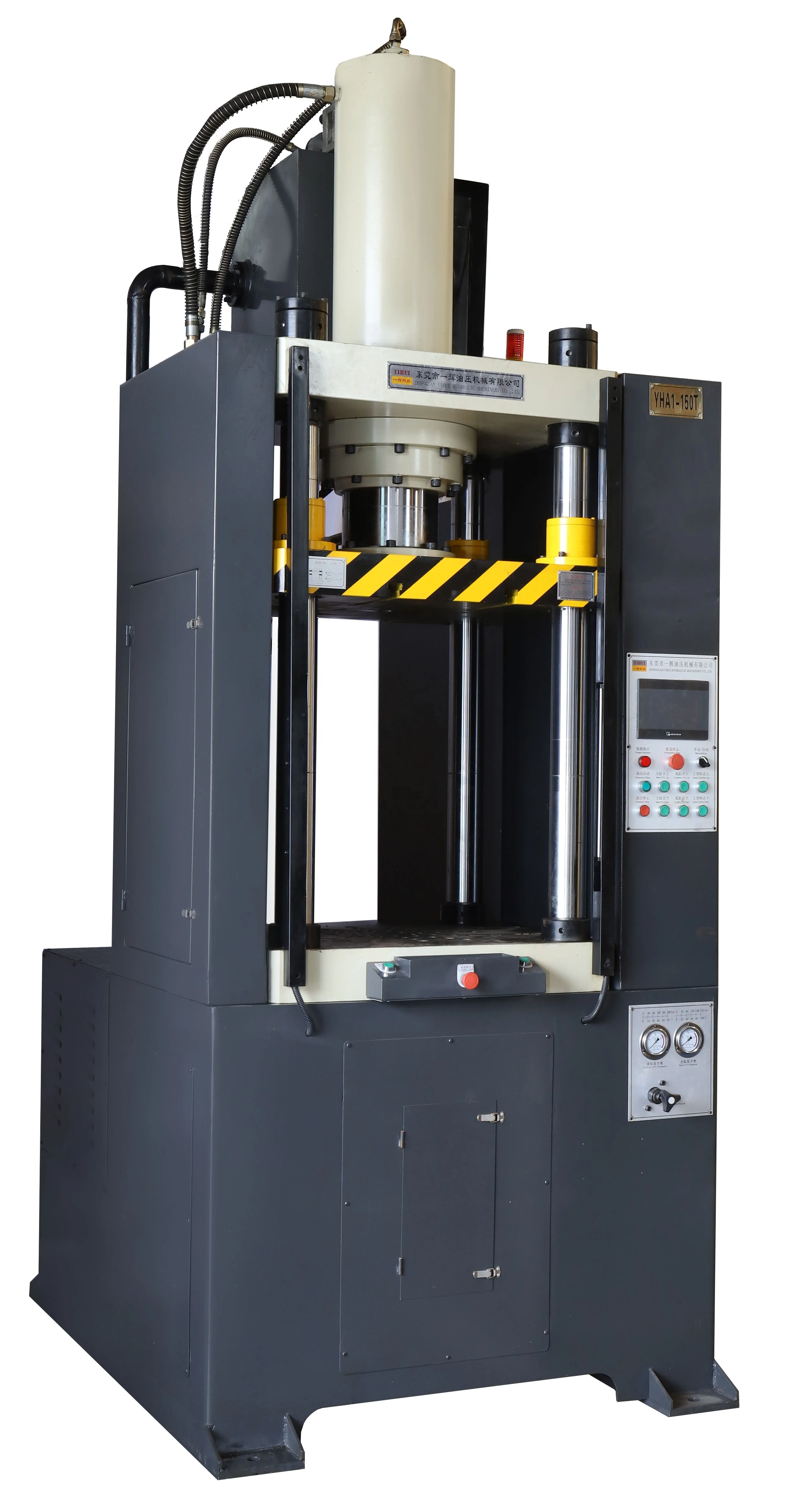 YIHUI 4 Columns Double Action Deep Drawing Hydraulic Press Support 315T For Making Utensil Servo System