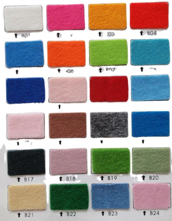 Color Polyester felt 1mm