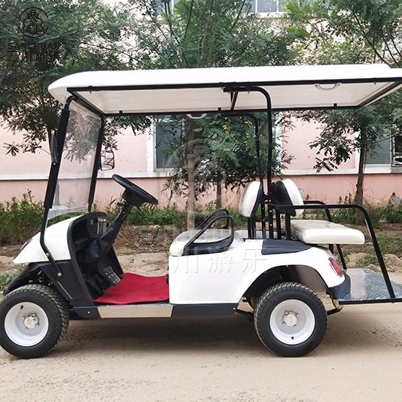 Chinese Factory 4 Seater Sightseeing Bus Tourist Golf Cart Electric Car With CE Certificate