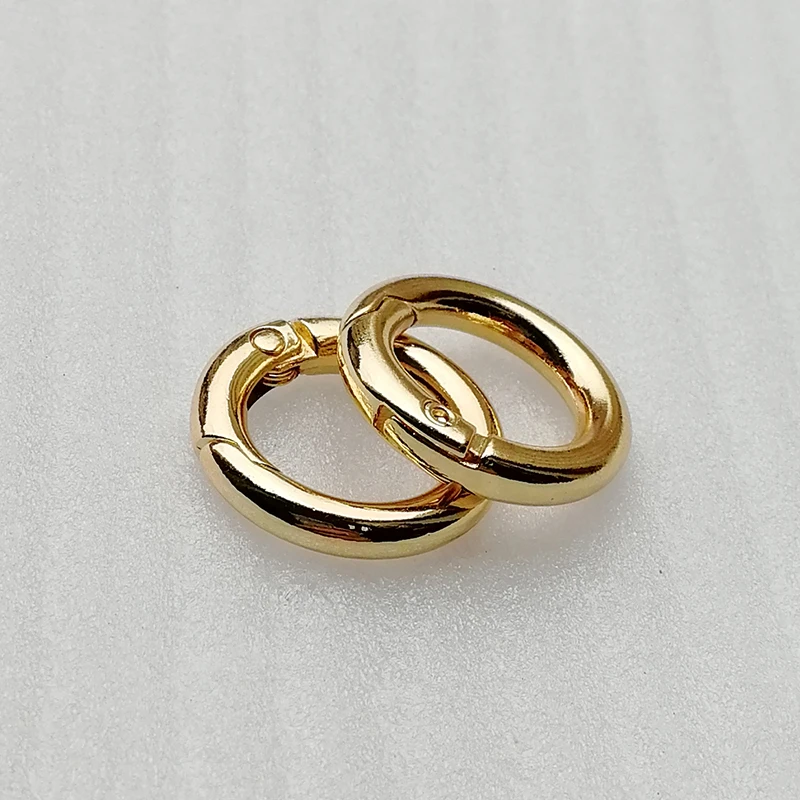 Support Customize 20 mm Alloy Round Ring Bag Accessories Clamp Clasp  Spring O ring Metal Round O Ring