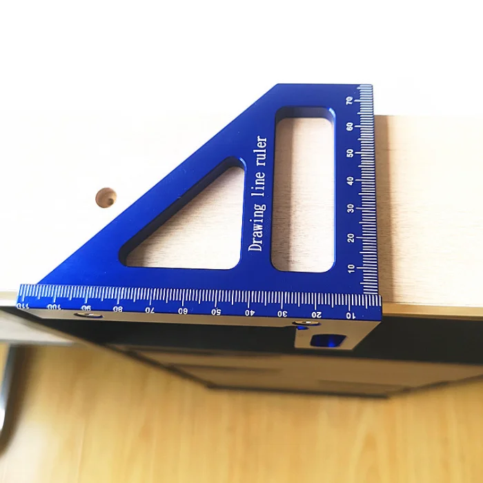 Factory Direct Selling Ruler Woodworking T-type Line Scriber Hole Scale Ruler Mark Line Gauge