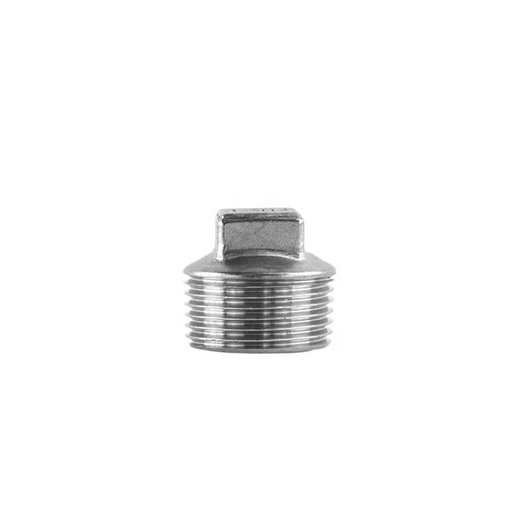 Water meter handling couplings Stainless steel fittings square caps threaded screws gi pipe