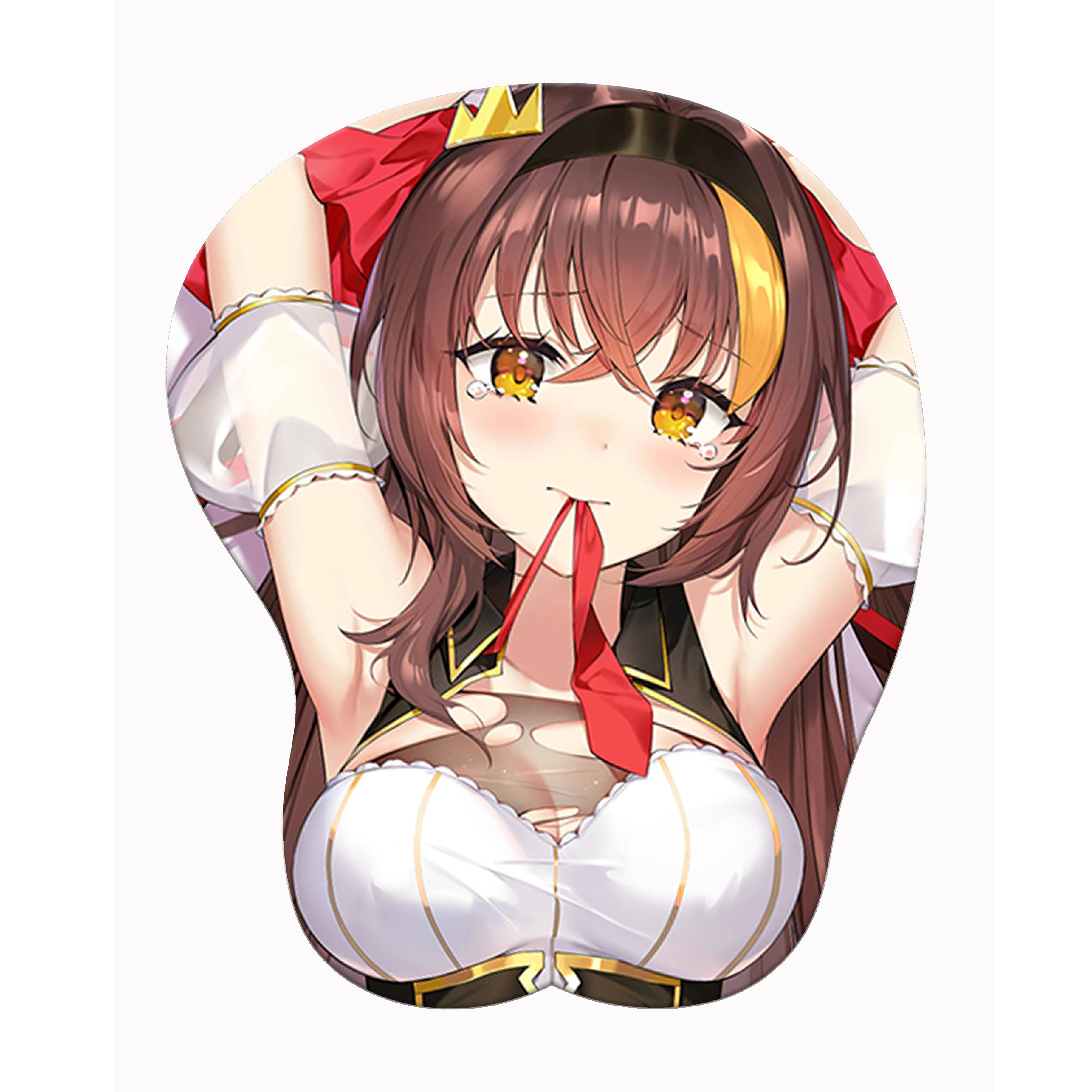 Горячая Распродажа, оптовая продажа, резиновый 3D коврик для мыши с принтом на заказ, коврик для мыши с аниме для груди и запястья