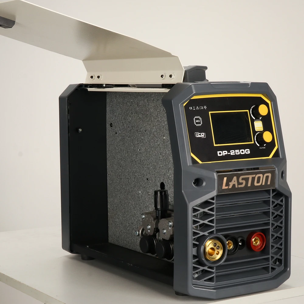 Factory DP-250G TFT display different language switch single phase mig double pulse inverter mig welders
