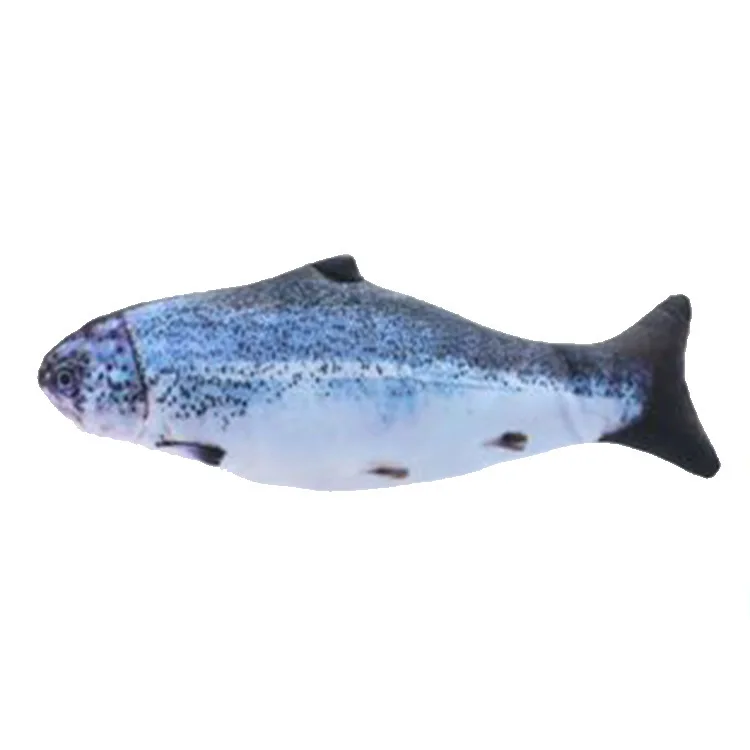 Unico Popular Cat Games Usb Cotton Stuffed Fish Toy Flippity Electronic Cat Dog Pet