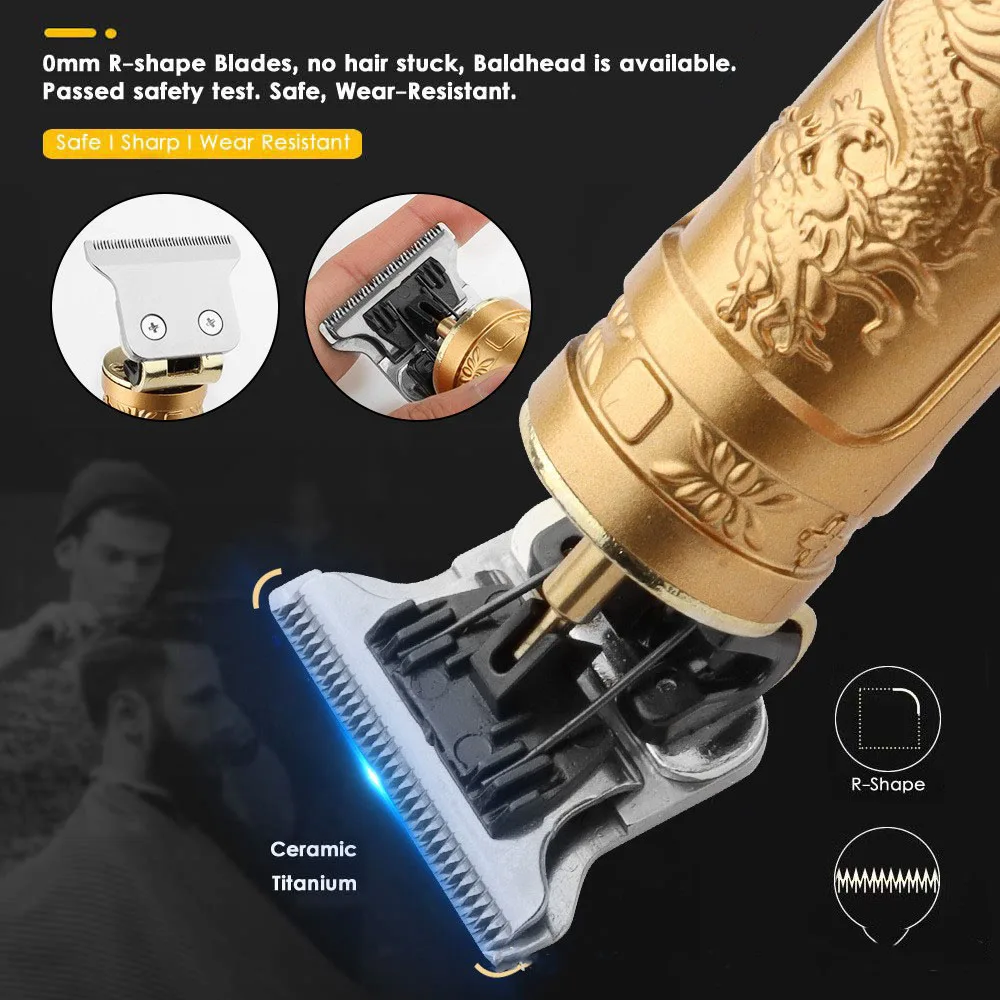 Maquina Inalambrica de Afeitar Man Hair Clipper Hairdresser Vintage T9 Hair Trimmer Profesional Shaver Trimmer