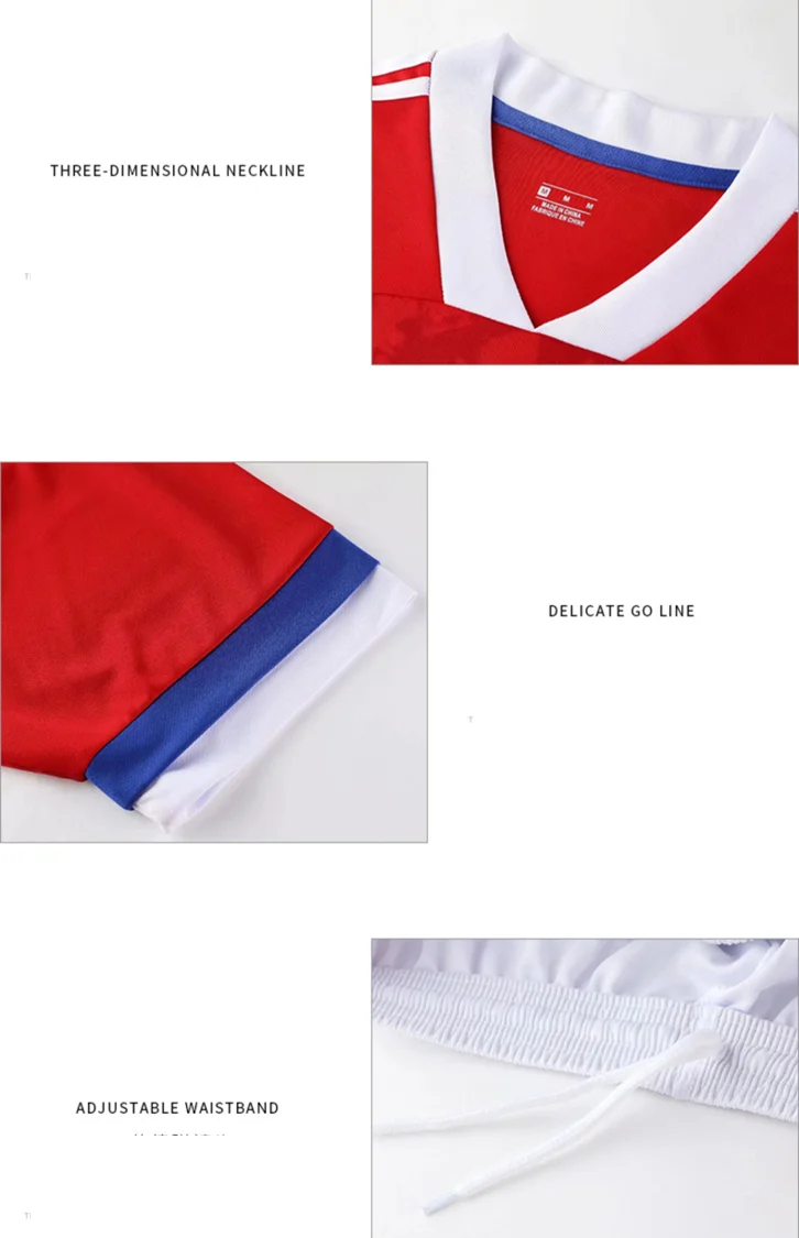  Football Uniform Customized Cheap Soccer Jersey Set Dry-Fit Diego