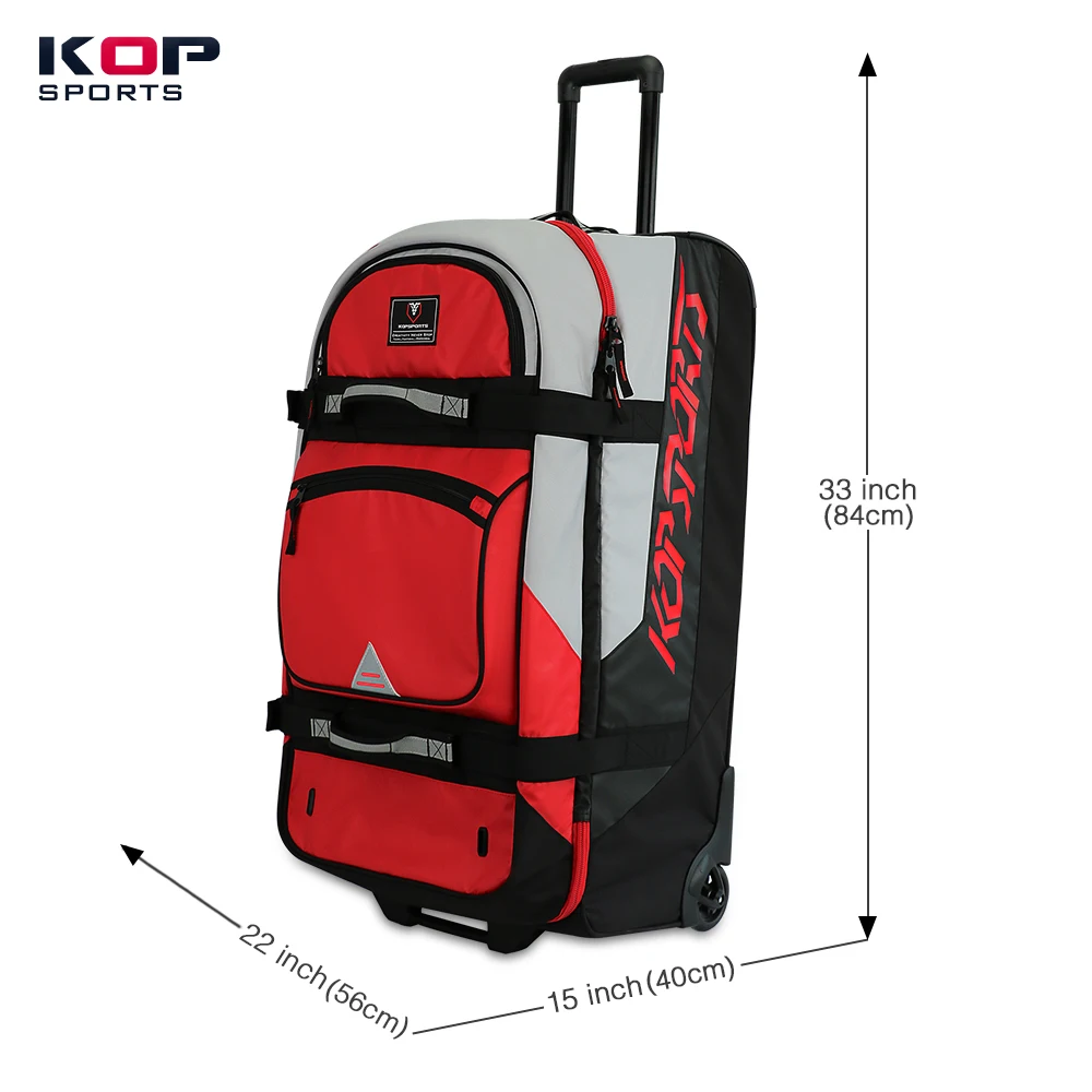 Kopbags Custom Luggage Trolley Waterproof Racing Gear Bags Racewear Helmet Suitcases
