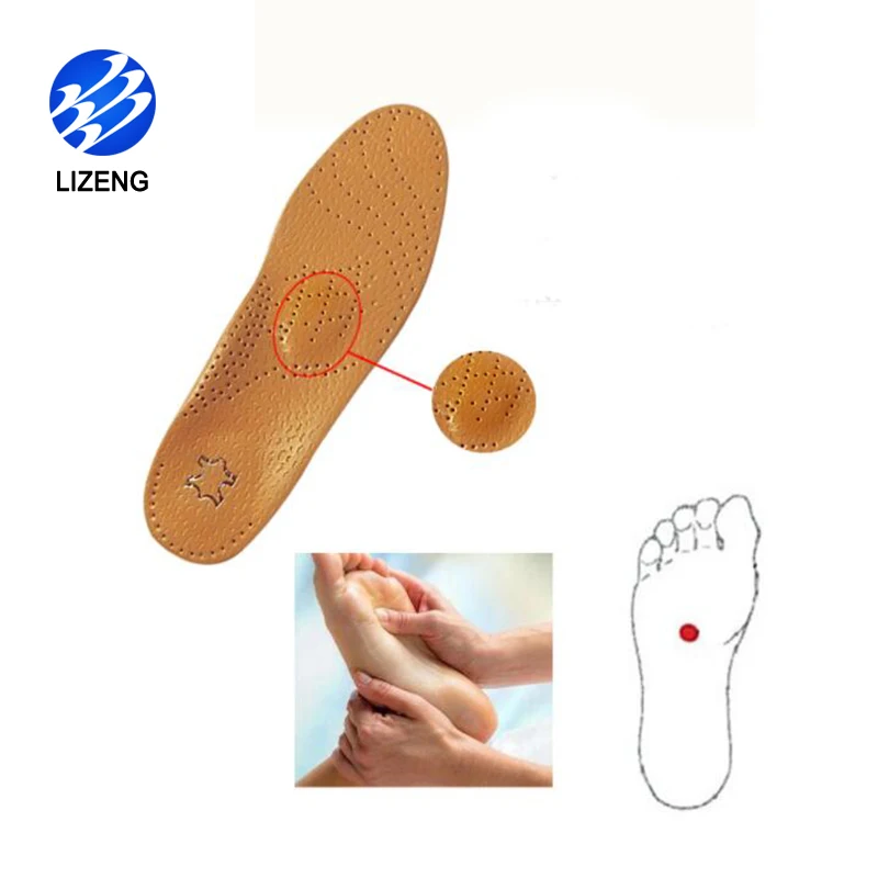 
Flat Feet Orthotic Genuine Leather High Arch Support Insole for Flat Feet 