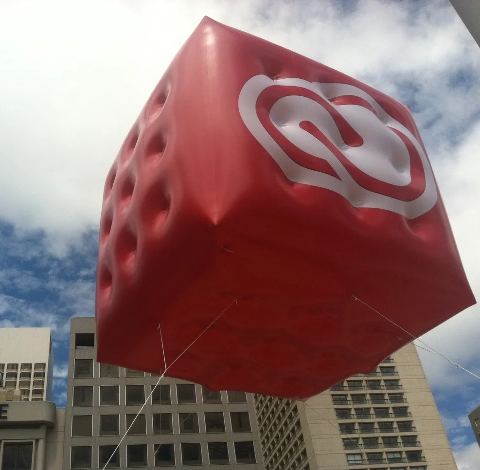 Floating Inflatable Cube Advertising Hot Air Balloon/Balloon Helium