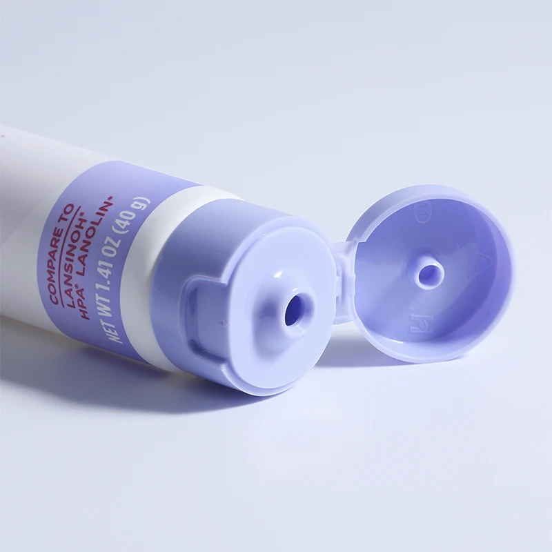 Custom empty oval hand eye packaging bb cream tubes skincare squeeze cosmetic plastic tube for cosmetics with caps